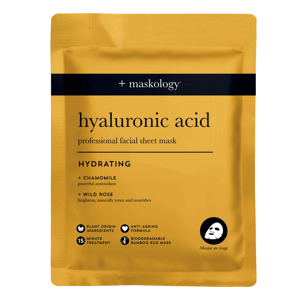 +Maskology Hyaluronic Acid Hydrating Sheet Mask