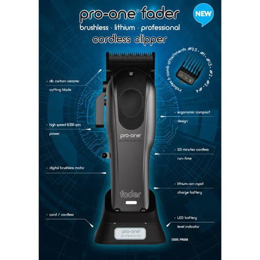 Pro-One Fader Cordless Clipper