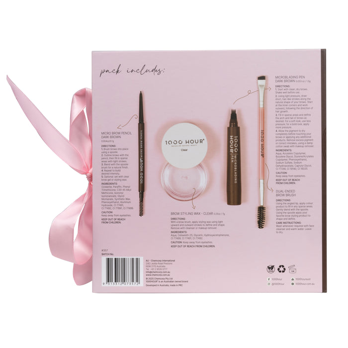 1000 Hour Brow Styling Kit - Dark Brown