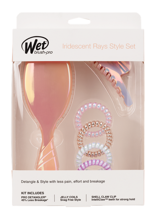 WetBrush Pro Detangler Iridescent Ray Style Set