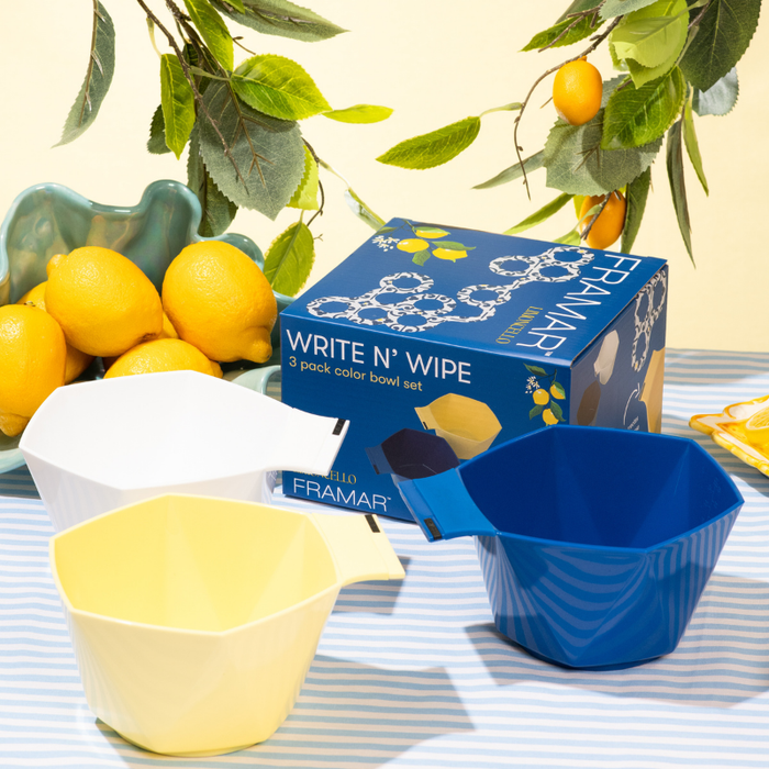 Framar Limoncello Write N' Wipe Colour Bowls (3pc)