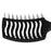Silver Bullet Black Velvet Curved Vent Paddle Brush