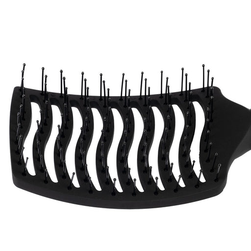 Silver Bullet Black Velvet Curved Vent Paddle Brush