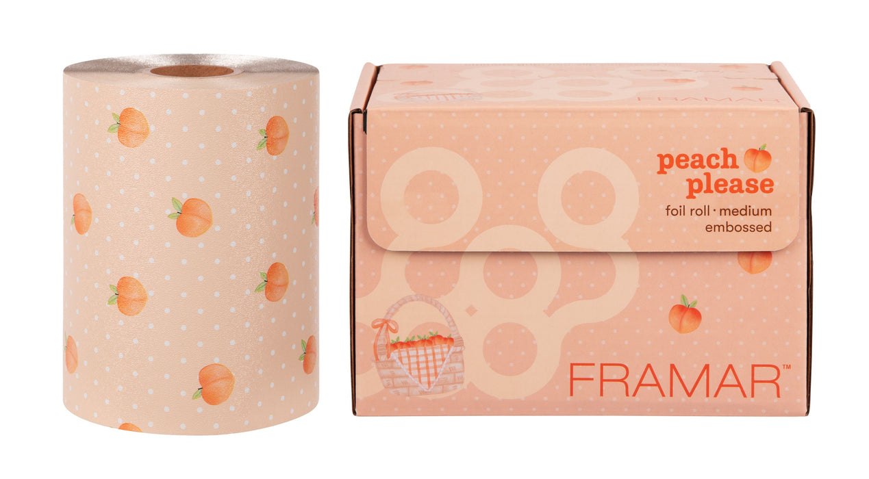 Framar Peach Please Embossed Roll Foil