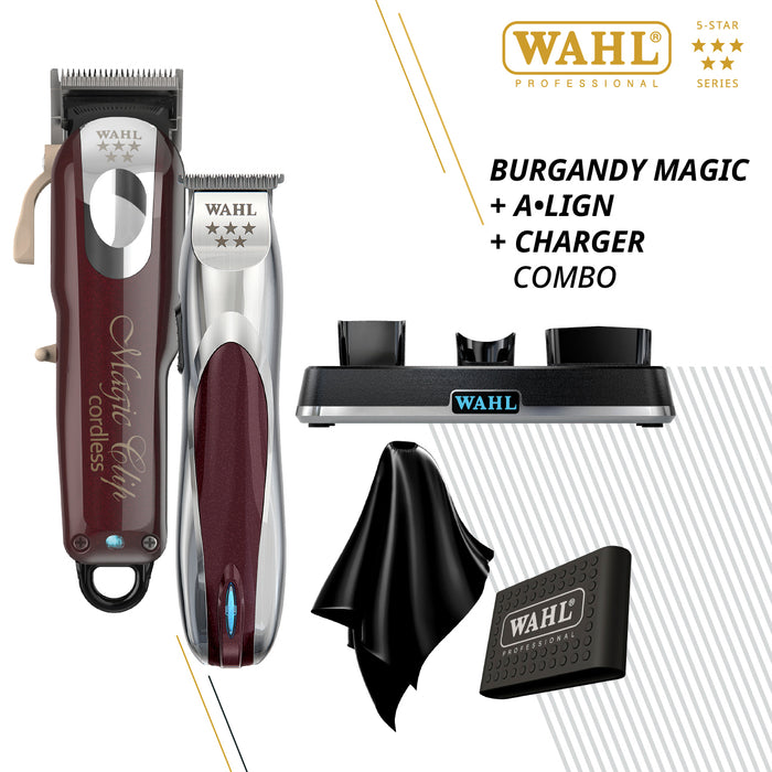 Wahl Burgandy Magic Clipper & A-Lign Trimmer Combo - August Promo!