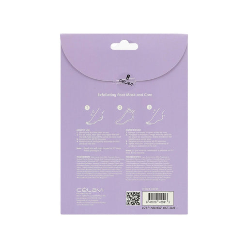 Célavi 3Pack Exfoliating Foot Peeling Mask - Lavender
