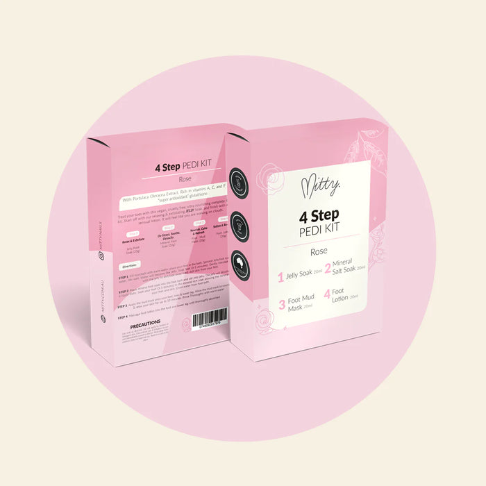 Mitty 4 Step Pedi Kit - Rose