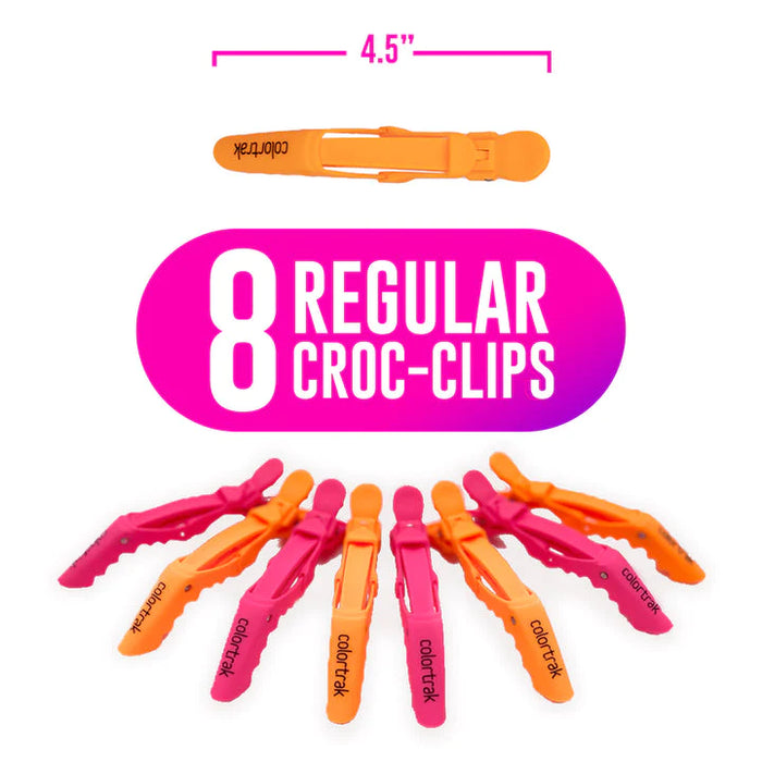 Colortrak Rubberized Croc Clips 12pk