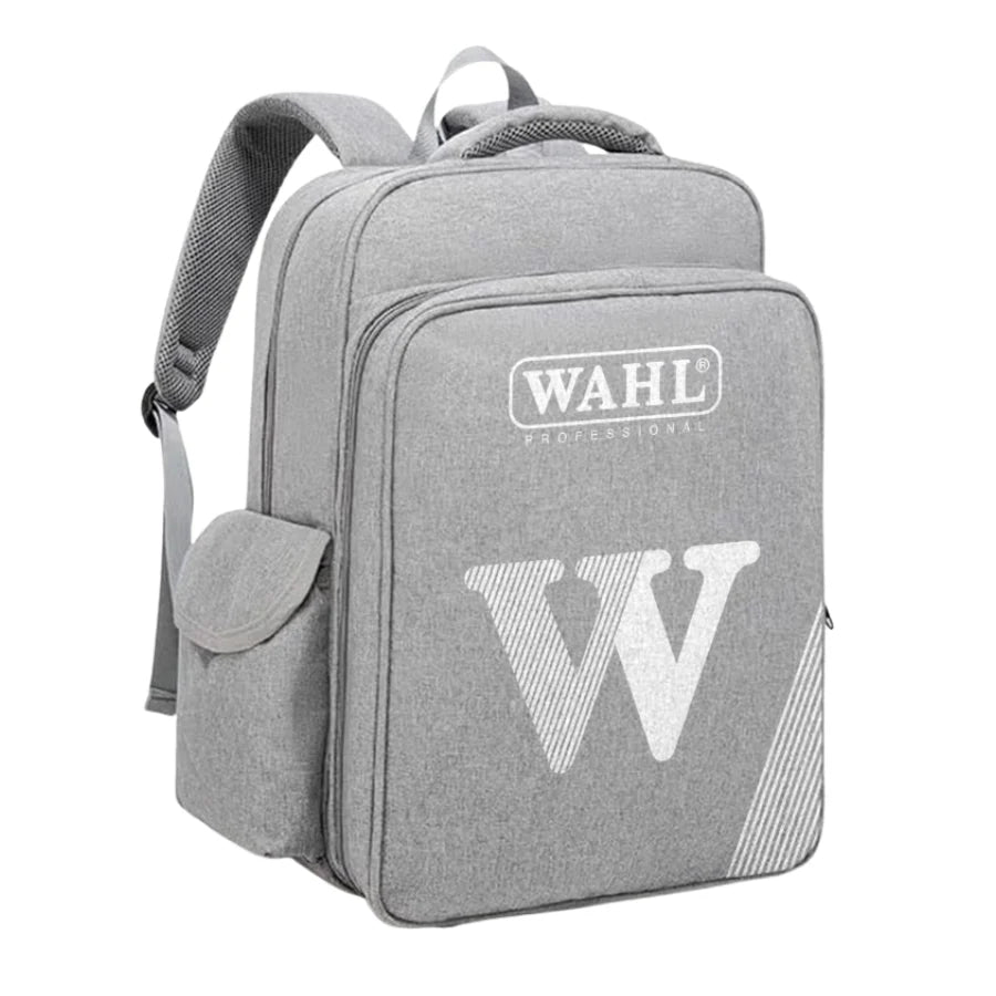 Wahl Grey Backpack White Wahl Logo