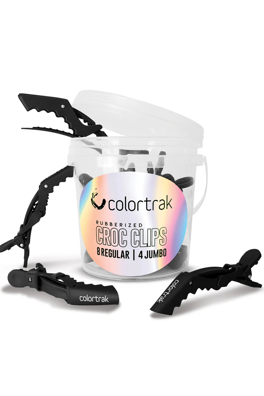 Colortrak Rubberized Croc Clips - 12pack — Beauty Supply Group