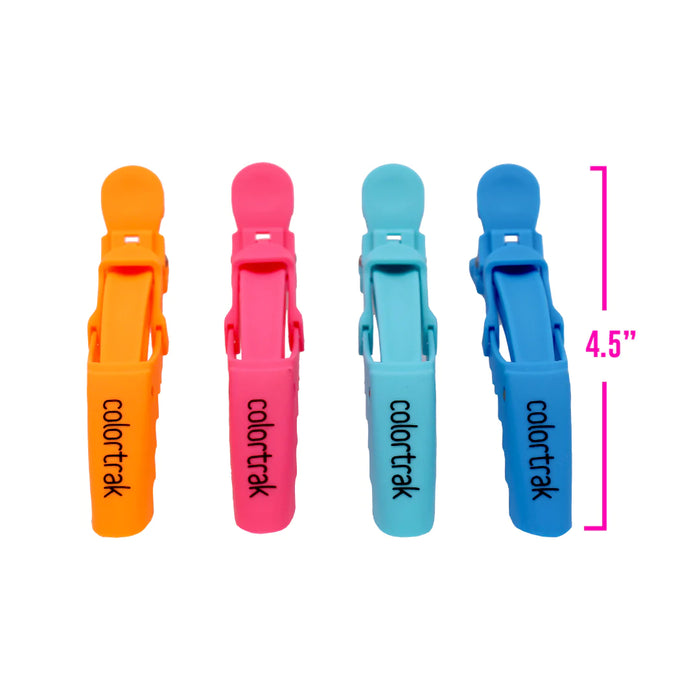 Colortrak Rubberized Croc Clips 12pk