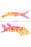 Colortrak Color Combo Croc Clips 4pk