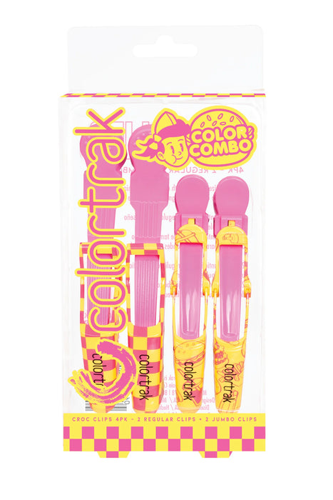 Colortrak Color Combo Croc Clips 4pk