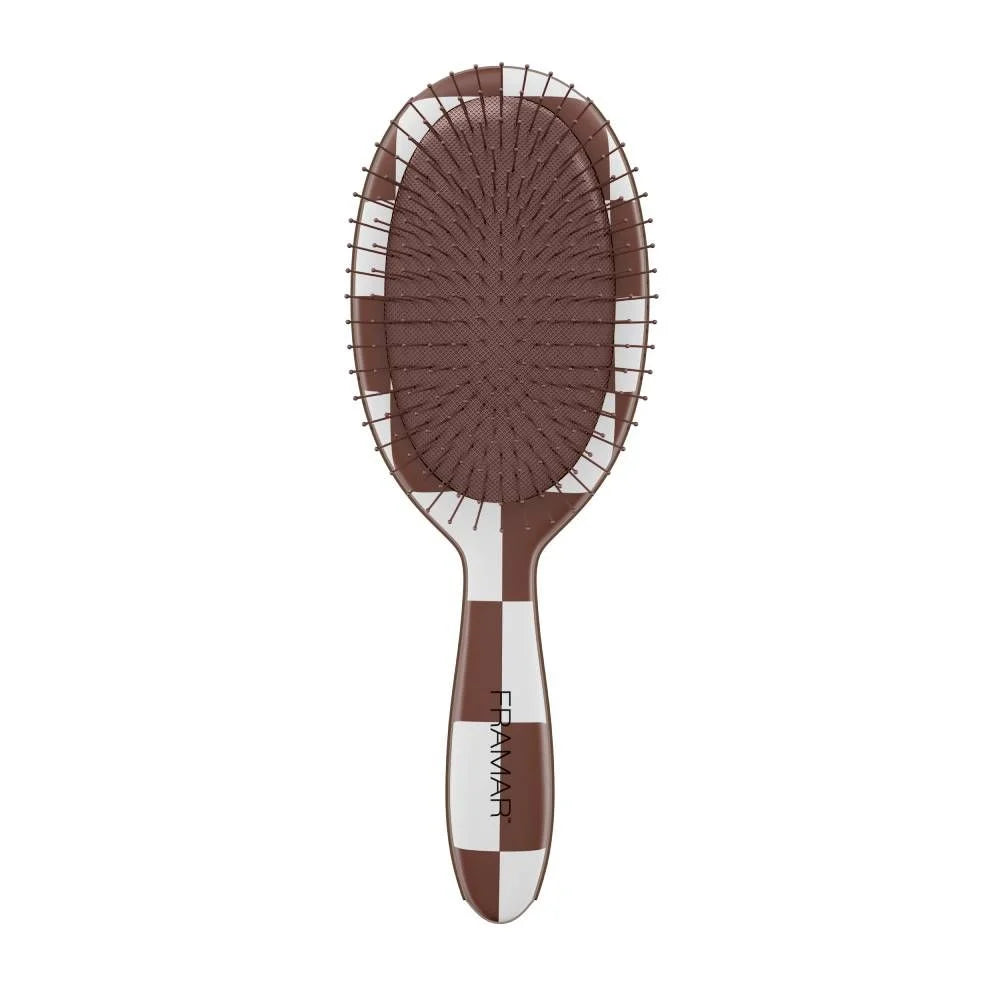 Framar Checked Out Detangle Brush - Chocolate