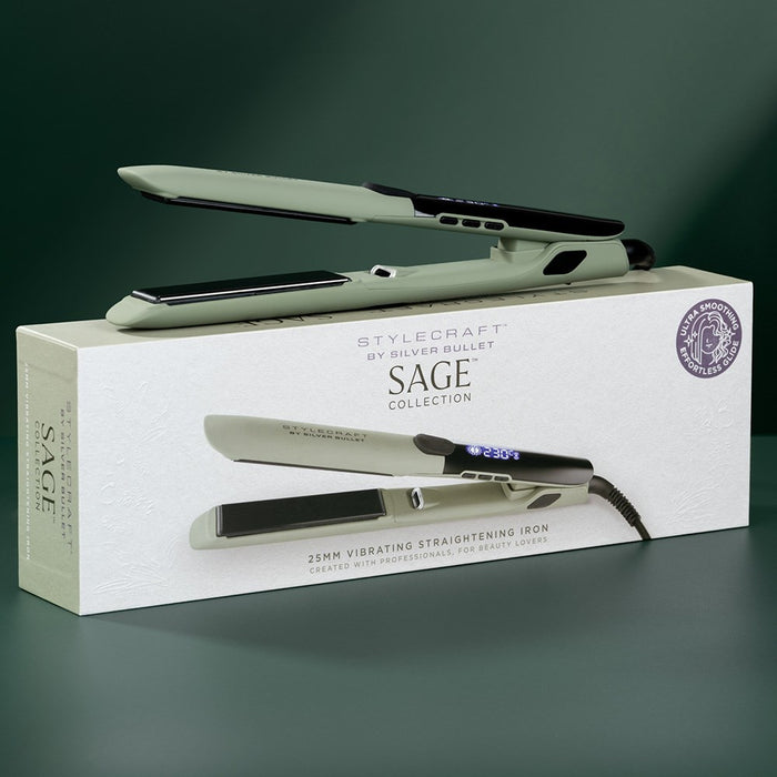 StyleCraft by Silver Bullet Sage Vibrating Hair Straightener