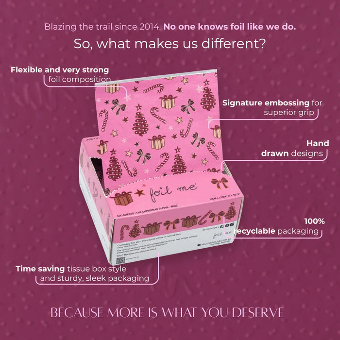 Foil Me The Christmas In Pink - Wide