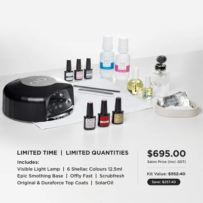 CND Visible Light Lamp & Shellac Kit