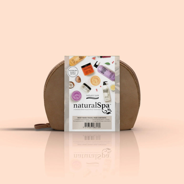 NaturalSpa Fruit Extracts Body Wash Holiday Travel Gift Pack