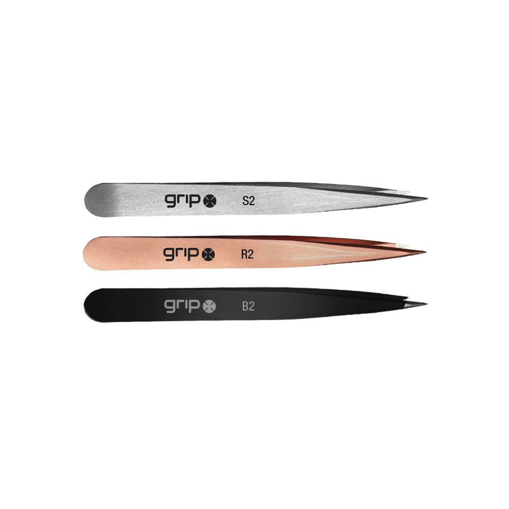 Caron Grip #2 Pointed Tip Tweezers