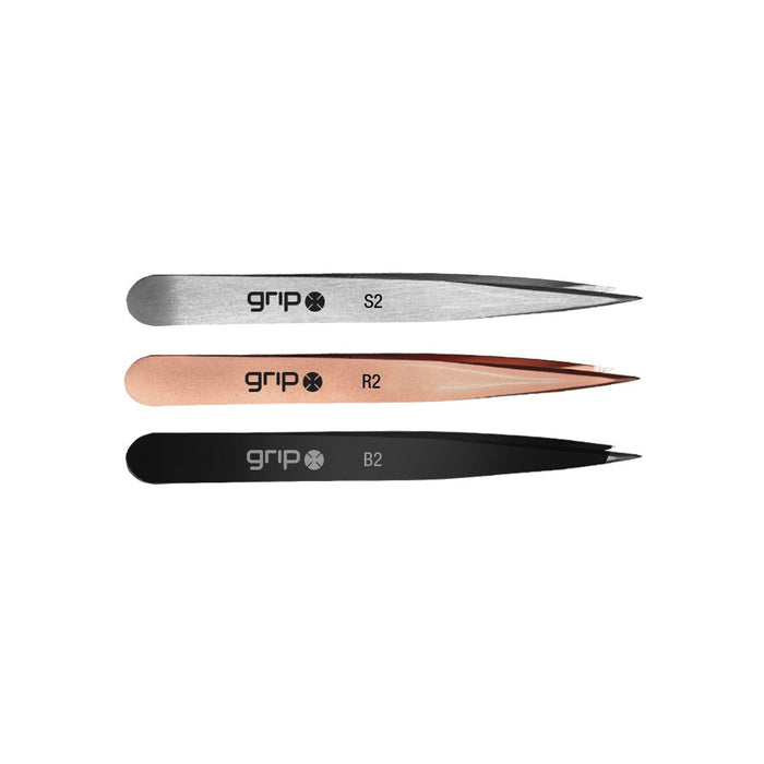 Caron Grip #2 Pointed Tip Tweezers