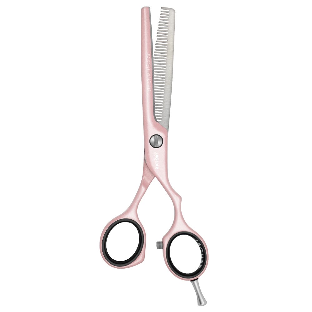 Jaguar White Line Pastel off set Thinning Scissor 5.5inch Rose