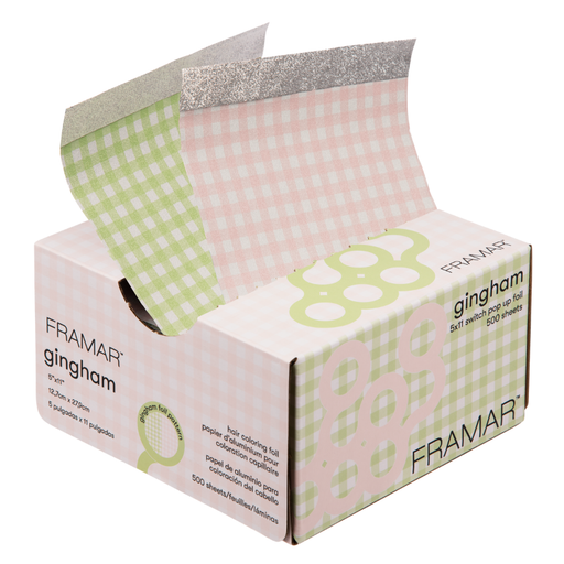 Framar Howdy Gingham Switch Pink/Green Pop Up Foil