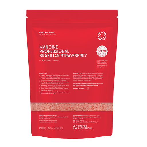 Mancine Ultra Flexxx Strawberry Hot Wax Beads