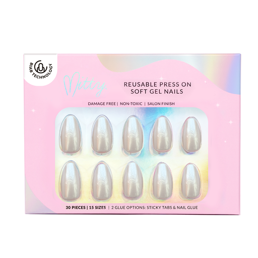 Mitty Press On Nails - Silk & Smoke