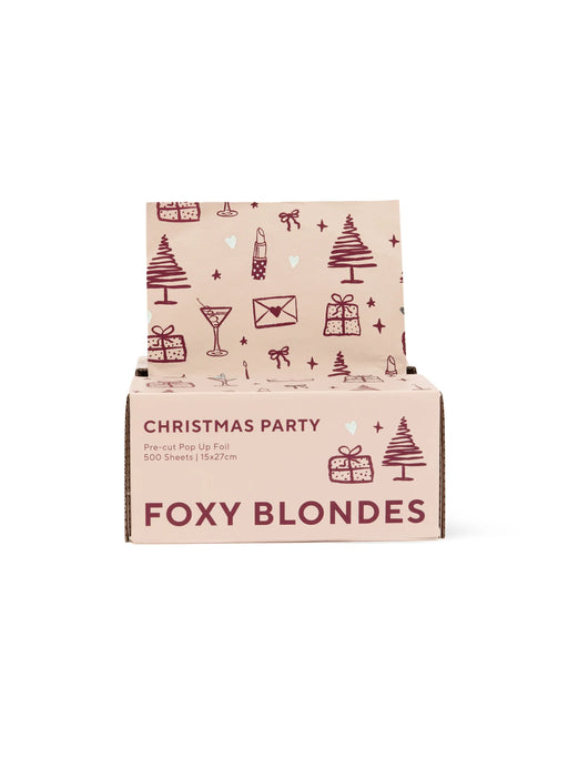 Foxy Blondes Christmas Party Pop Up Foil