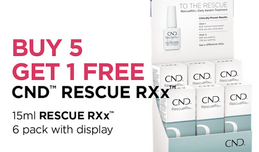 CND Rescue RXx Buy 5 Get 1 Free - January Promo