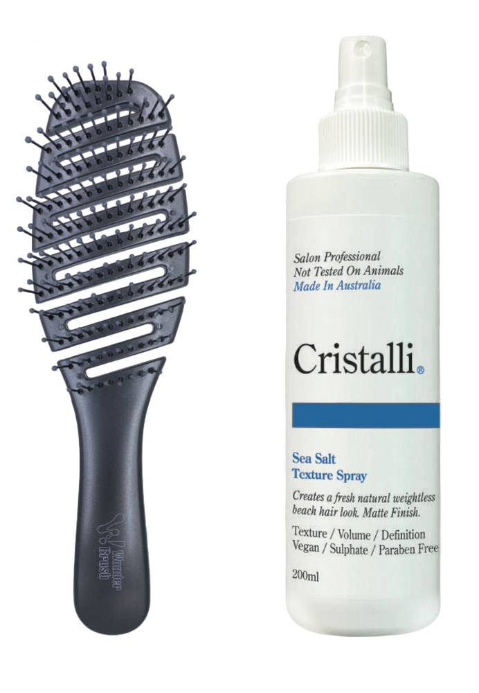 Cristalli Sea Salt Texture Spray with Bonus Wonder Flexilite Brush