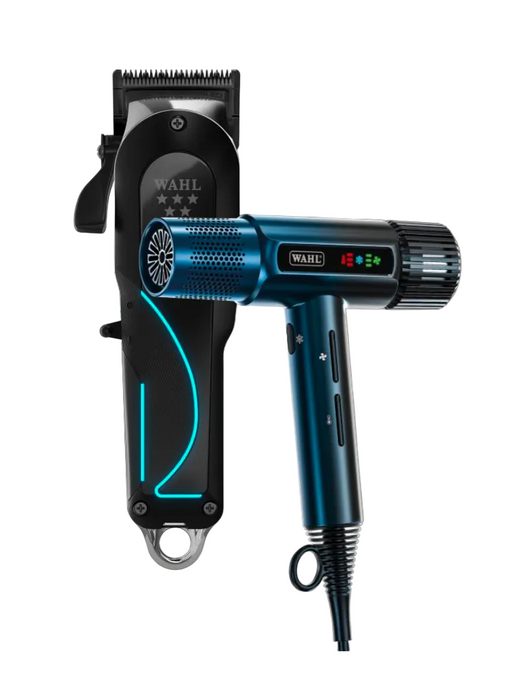 Wahl Senior 2.0 Clipper & Midnight Blue Vanquish Dryer Duo