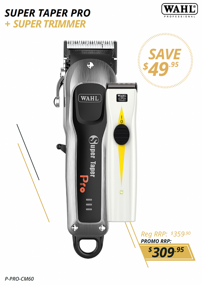 Wahl Cordless Super Taper Pro & Super Trimmer Combo - January Promo!