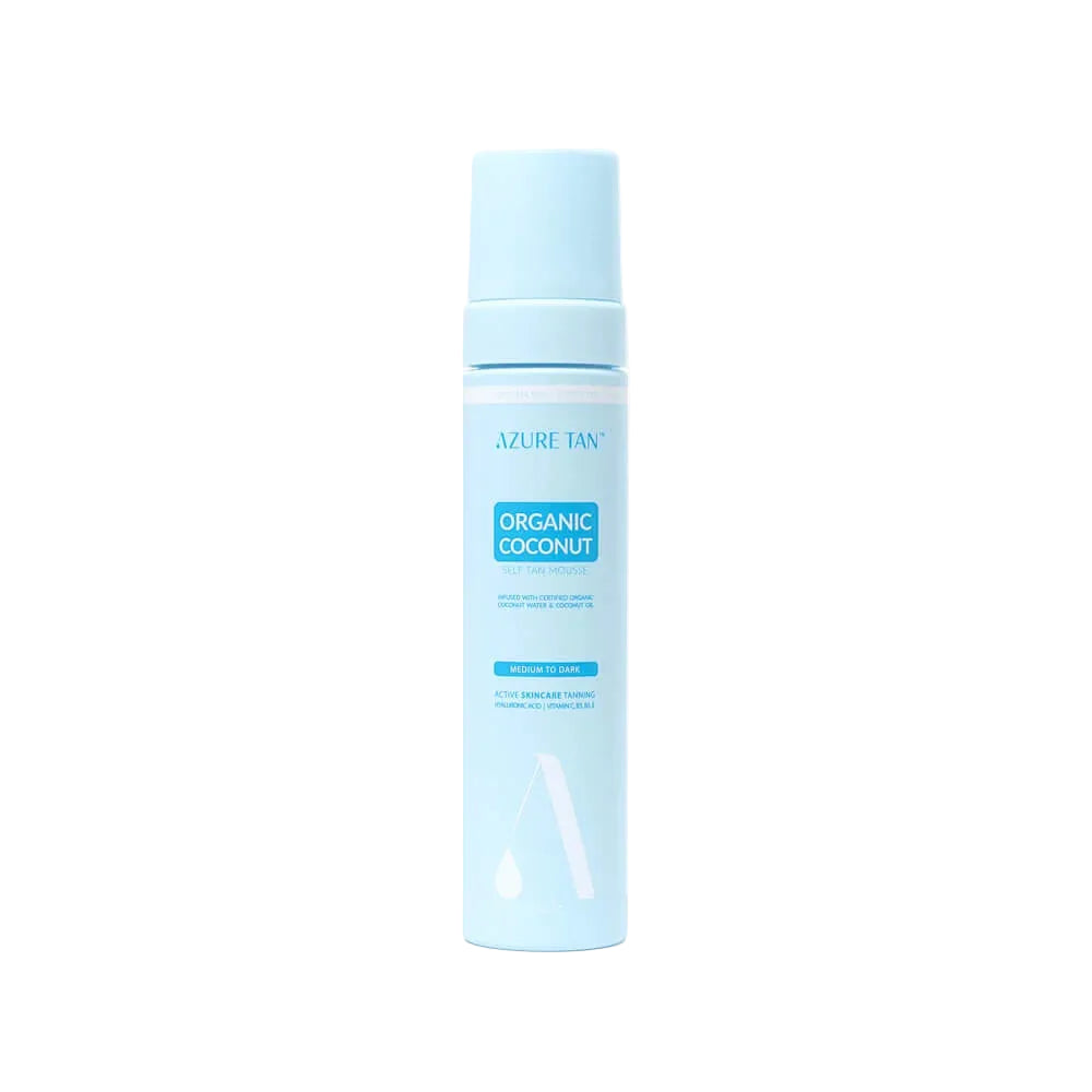 Azure Tan Self Tan Mousse Organic Coconut - Medium to Dark