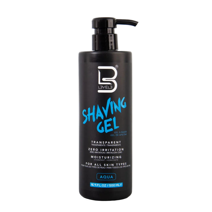 L3VEL3 Transparent Shaving Gel - Aqua