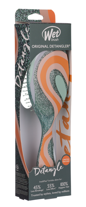 Wet Brush Original Detangler Glitter Vortex - Teal