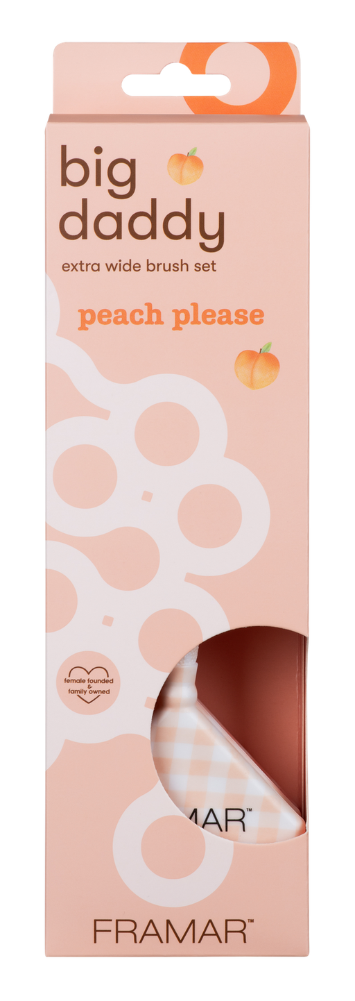 Framar Peach Please Big Daddy Brush Set