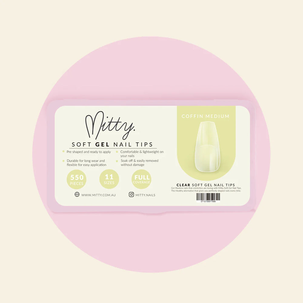 Mitty Coffin Full Cover Nail Tips