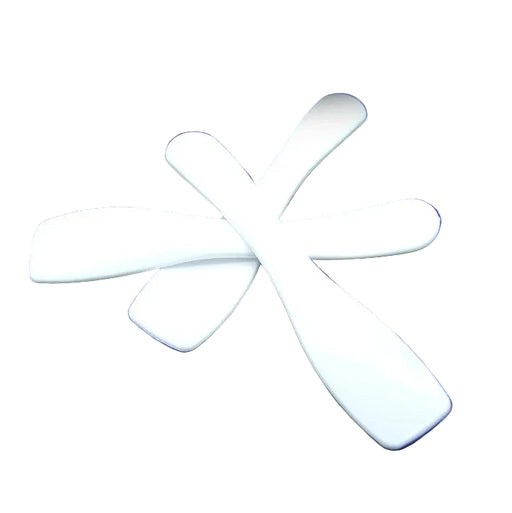 LimeLily Disposable White Scoop Spatulas