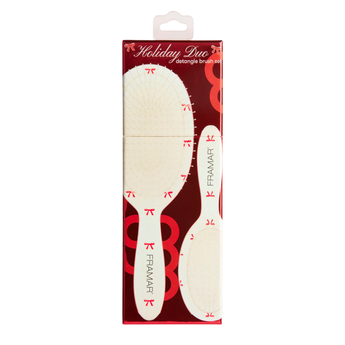 Framar Holiday Detangle Brush Duo