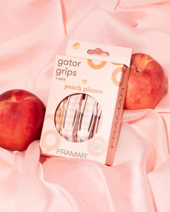 Framar Peach Please Gator Grip Clip