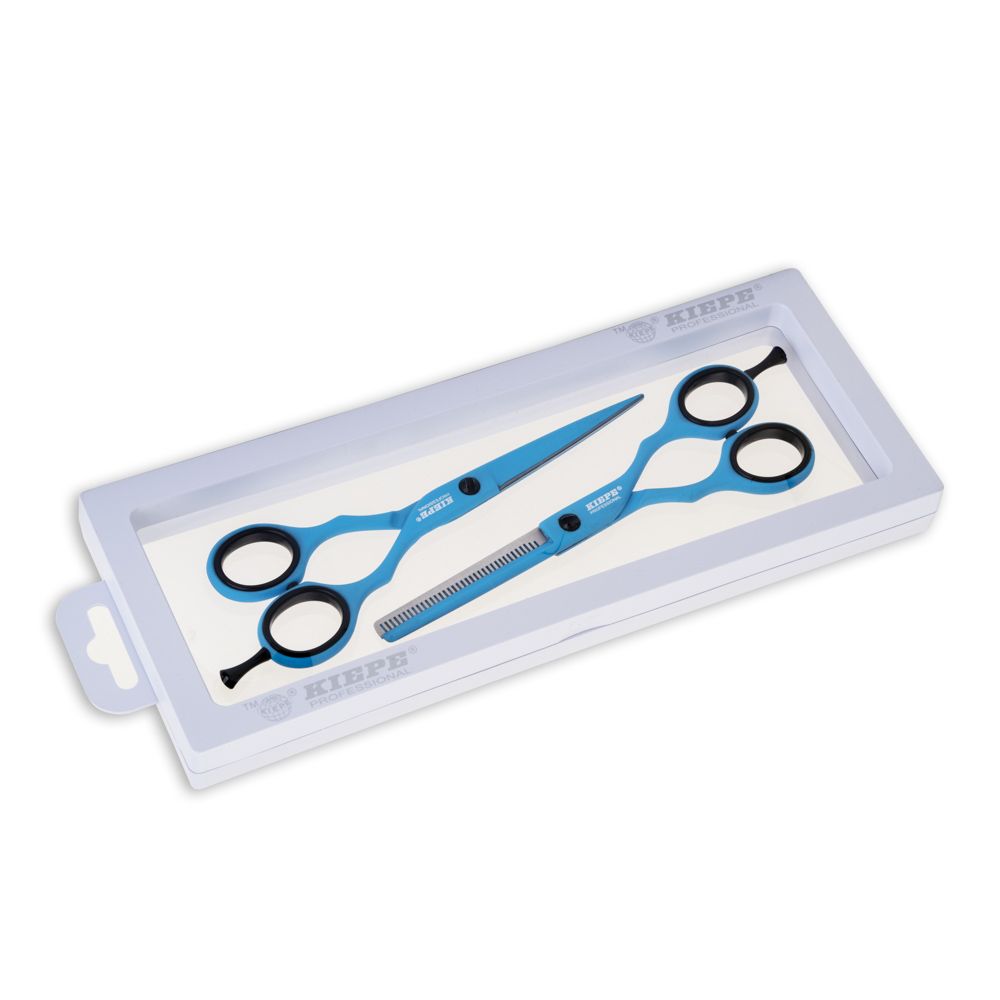 Kiepe Regular 5 5 Scissors And Thinning Scissors Blue Ocean Beauty 