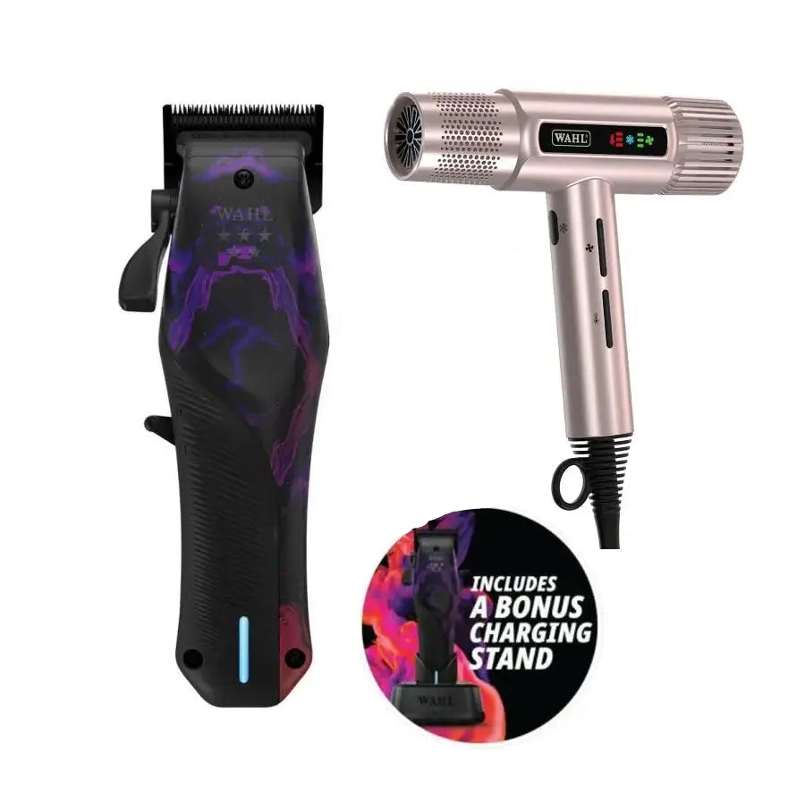 Wahl Professional 5 Star Vapor Cordless Clipper & Rose Gold Vanquish Dryer Combo - January Promo!