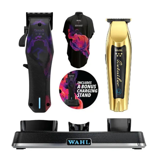 Wahl Professional 5 Star Vapor Cordless Clipper & Gold Detailer Li Combo - Limited Edition