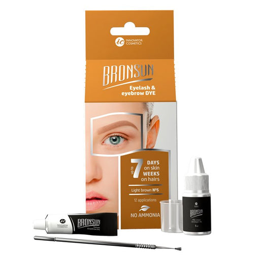 Bronsun Eyelash And Eyebrow Dye Trial Kit Light Brown #5