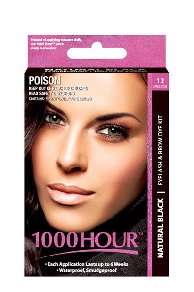 1000 Hour Natural Black Eyelash & Brow Dye Kit