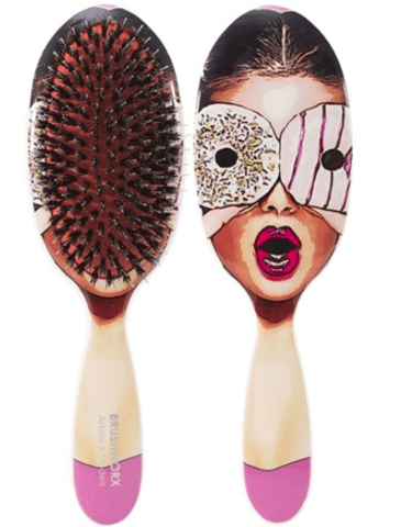 Brushworx Artists and Models Oval Cushion Hair Brush - Sugar Baby