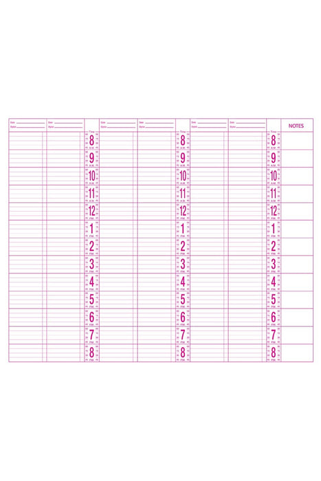 Professional 6 Column Appointment Book