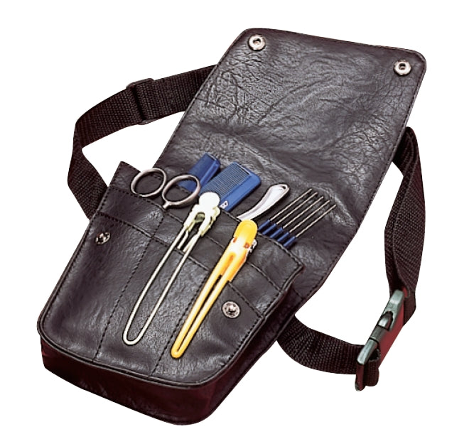 AM Williams Black Leather Pouch