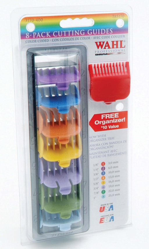 Wahl Coloured Plastic Attachment Combs Caddie